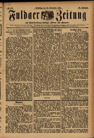Ausgabe vom Dienstag, den 24. November 1896.