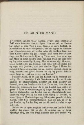 En Munter Mand.