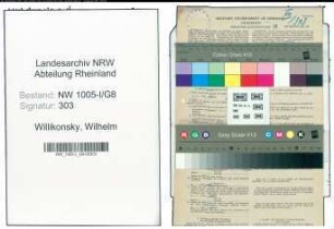 Entnazifizierung Wilhelm Willikonsky , geb. 04.09.1886 (Postbetriebswart)