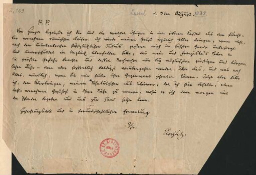Brief an Louis Spohr : 03.08.1835