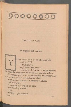 Capítulo XXIV - El regreso del marido.