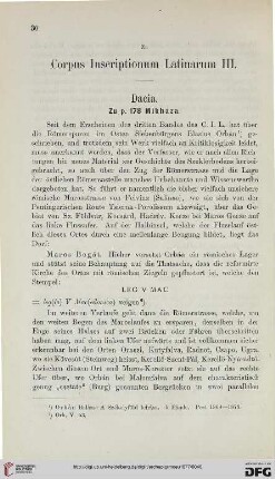 1: Zu Corpus Inscriptionum Latinarum III, [1]