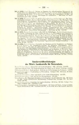 Sonderveröffentlichunge des Württ. Landesstelle für Naturschutz