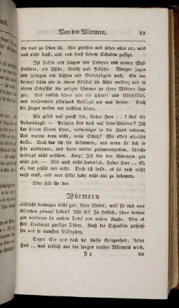 Würmern. - Polypen.