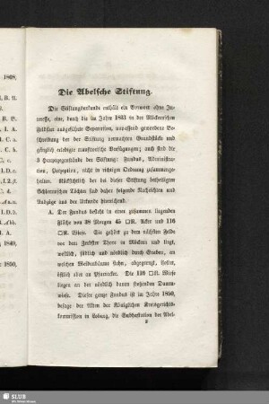 Die Abelsche Stiftung