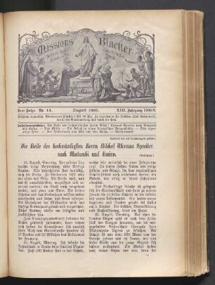 Nr. 11. Augus 1909