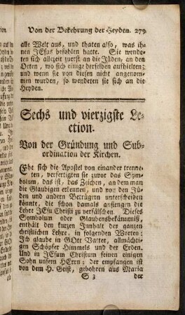 279-299, Sechs und vierzigste Lection - Zwey und funfzigste Lection