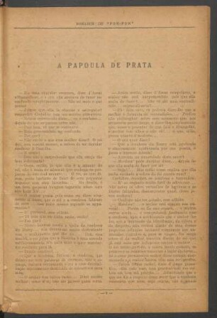 A papoula de prata