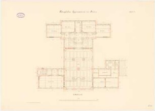 Gymnasium, Bonn: Klassengebäude: Grundriss 2. Obergeschoss 1:100