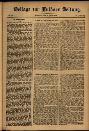 Zweite Ausgabe vom Montag, den 06. Juli 1896.