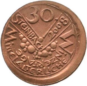 Medaille von Victor Huster auf die Mittelalterliche Winzertage in Steinbach