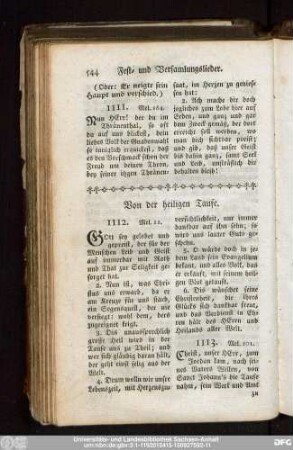 Von der heilgen Taufe.