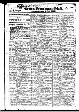 1528.Ausgabe. Montag, 2. Juli 1917
