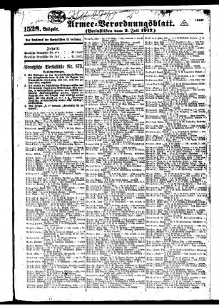 1528.Ausgabe. Montag, 2. Juli 1917