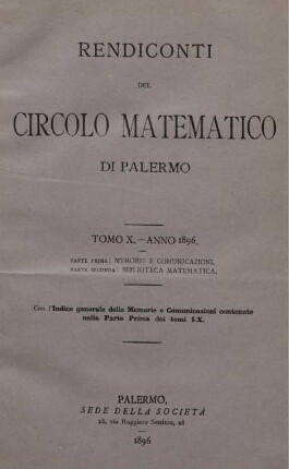 10: Rendiconti del Circolo Matematico di Palermo