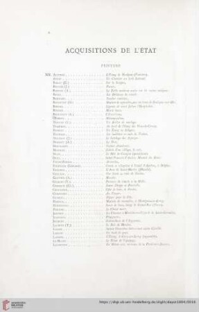 Acquisitions de l'État