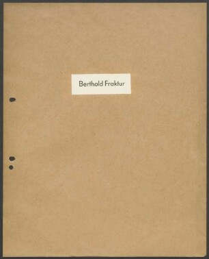 Schriftproben und Bestellungen des Schrifttyps "Berthold-Fraktur"