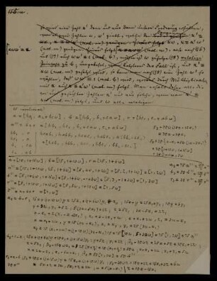 [Mathematische Notizen und Berechnungen]