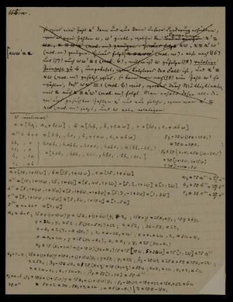 [Mathematische Notizen und Berechnungen]