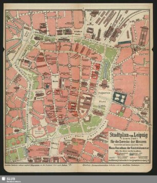 Stadtplan von Leipzig (innere Stadt)