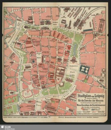 Stadtplan von Leipzig (innere Stadt)