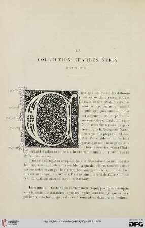 2. Pér. 33.1886: La collection Charles Stein, 1
