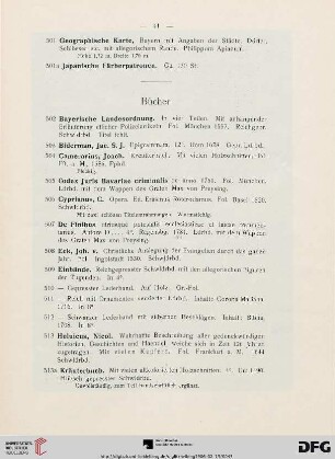 Bücher (Nr. 502-522)