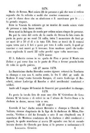 1479 marzo - adi 6 aprilo