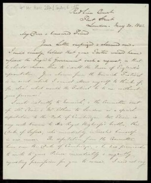 Brief von Edward Taylor an Louis Spohr
