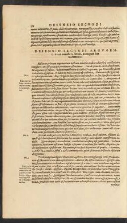 Defensio Secundi Argumenti ...