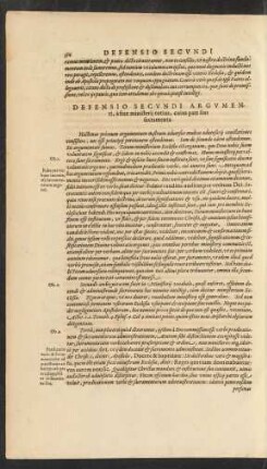 Defensio Secundi Argumenti ...