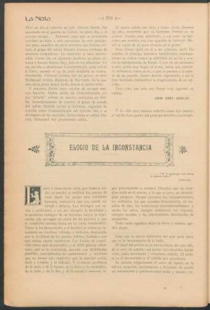Elogio de la inconstancia
