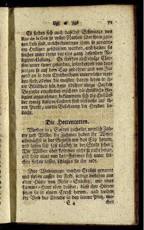 Die Hottentotten.