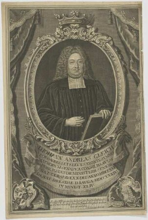 Bildnis des Iohann Andreas Gleich