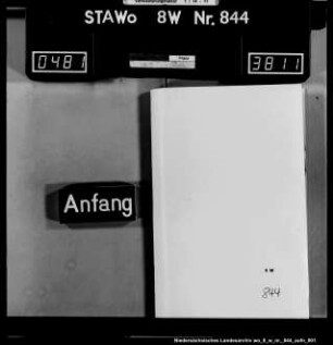Urkundenregister des Distriktnotars Ludwig Hilmar Dedekind zu Wolfenbüttel Bemerkung: Band 7 in 31 Neu 20