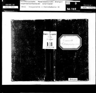 Friedensstammrolle des Garnisonslazaretts Ulm