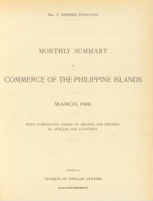 No. 9, Series 1900 - 1901. March 1901