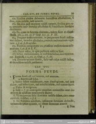 Cap. XVI. De Forma Feudi