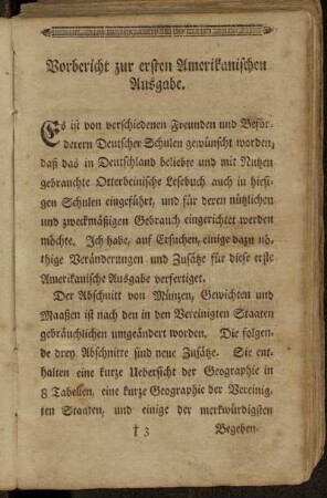 Vorbericht zur ersten Amerikanischen Ausgabe.