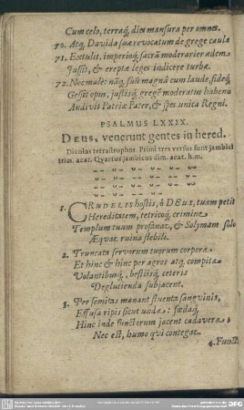 Psalmus LXXIX. Deus, venerunt gentes in hered