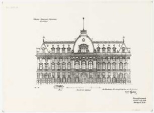 Landtag Nordrhein-Westfalen in Düsseldorf: Ansicht Süden 1:75