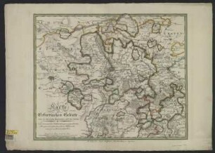 Karte vom Erfurtischen Gebiete nebst der Herrschaft Blankenhayn und Unter Gleichen, 1:100 000, Kupferstich, 1803