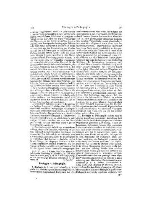 Biologie u. Pädagogik