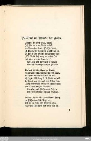 Palästina im Wandel der Zeiten.