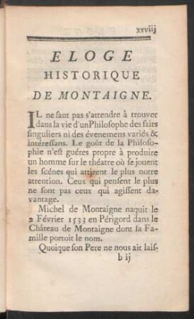 Eloge Historique De Montaigne