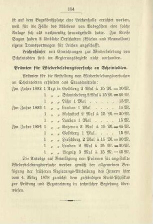 Prämien für Wiederbelebungsversuche an Scheintoten