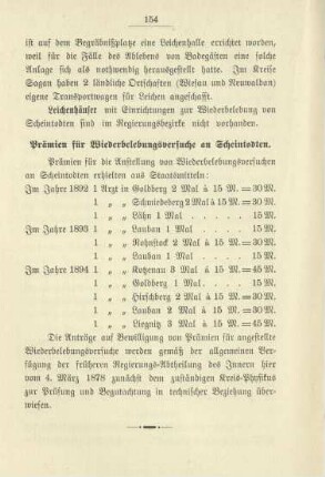 Prämien für Wiederbelebungsversuche an Scheintoten