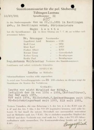 Leuthe, Eugen