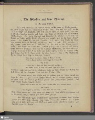 Die Glocken auf dem Thurme