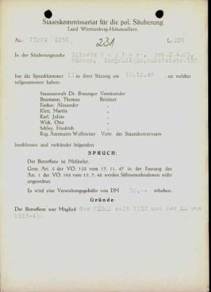 Vogler, Wilhelm